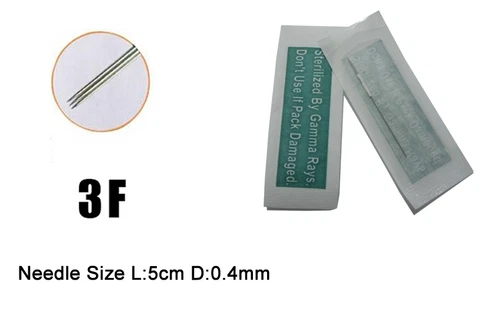 100pcs 3F disposable permanent makeup tattoo machine needle for eyebrow and lip video thumbnail