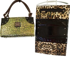 Miche Interchangeable Handbag Purse Base Bag Xtra Shell Green Leopard Nwot