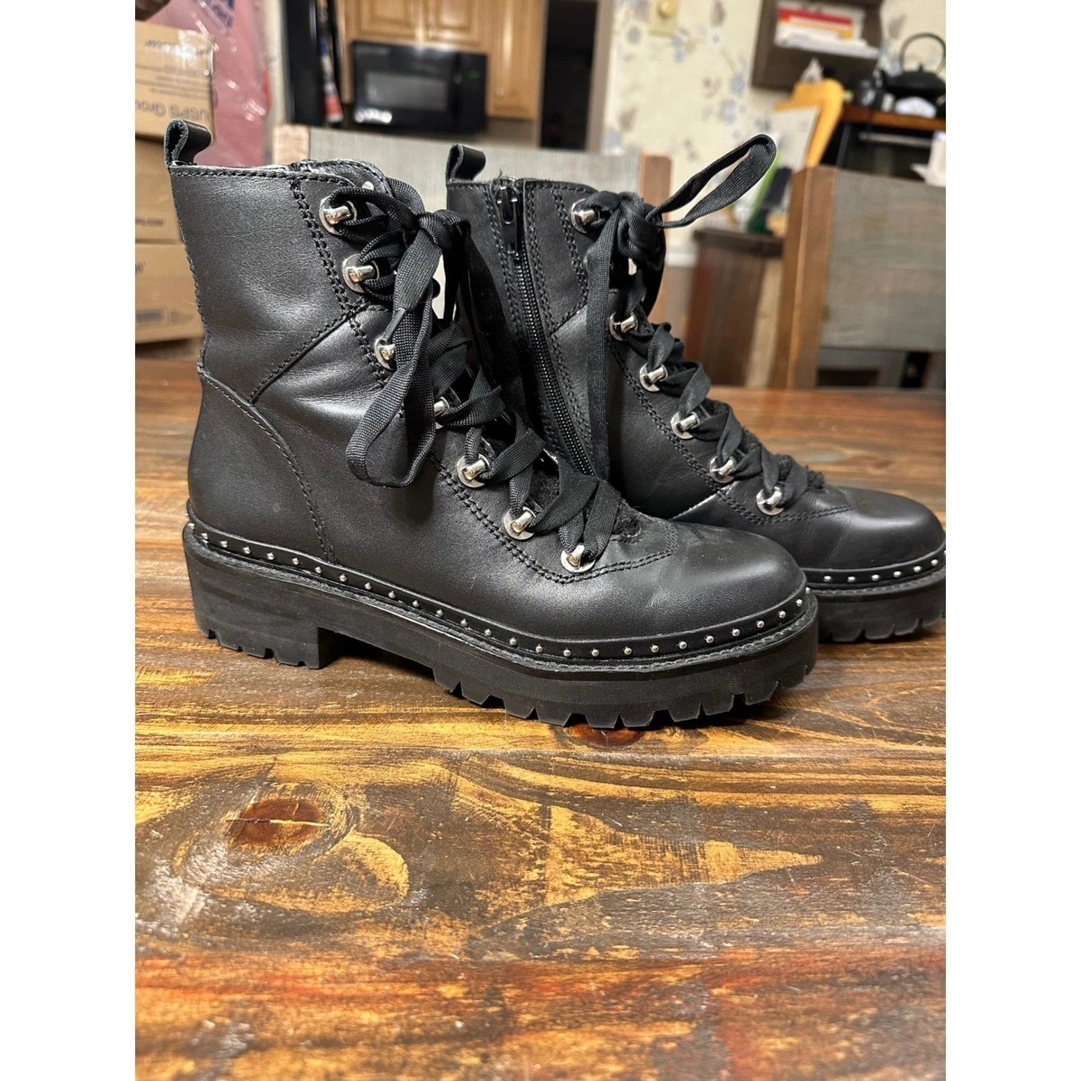 Steve Madden Studded Black Boots for Women for sale - eBay