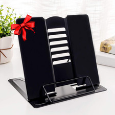 MSDADA 1PC Desk Book Stand Metal Reading Rest Book Holder Adjustable Cookbook Do
