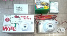 RARE Fujifilm Hello Kitty instax 210 Wide Instant Film Camera White Box Tested