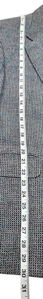 Bachrach Tweed 41R Wool Blend Suit Jacket Sports Blazer - Image 3 of 4