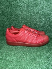 Adidas Superstar Zapatos Para Hombres Talla 9 Triple Punta Roja Tenis Informales S80326