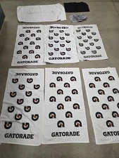 6 Gatorade 24x42 Towel Lot.  9 Towels Total Preowned Lot.