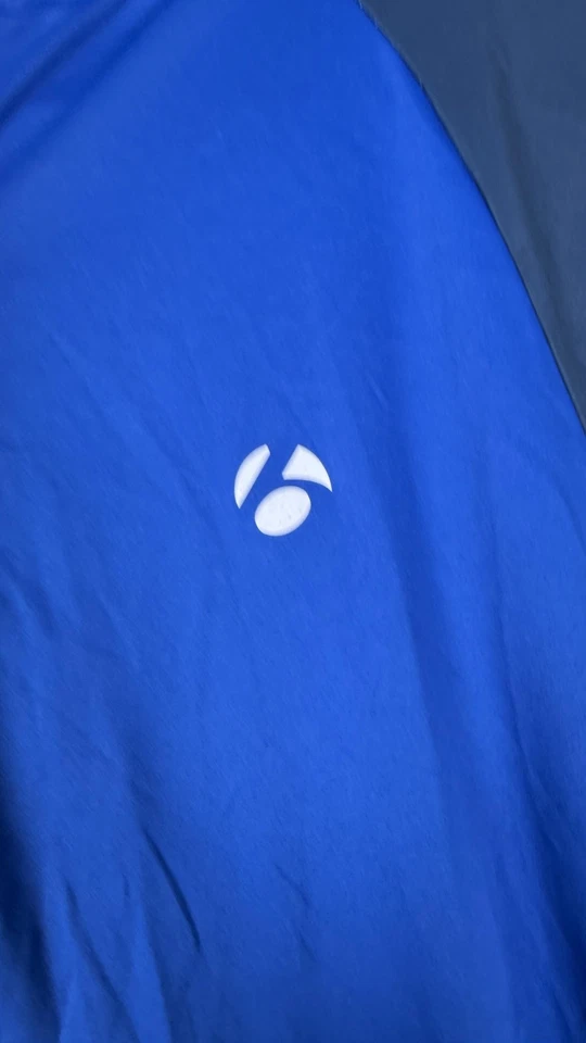 Bontrager Cycling Jersey Shirt Mens Large Blue White Tour de Cure 2014 Beck Bike - Image 2 of 4