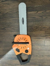 Vintage 2000 Paper Magic Co Psycho Saw Halloween Prop Saw Noises Works Rare