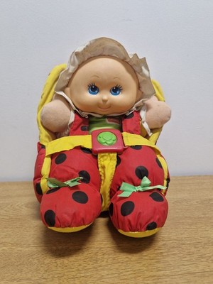 Vintage Playskool Marienkäfer Puppe und Trage