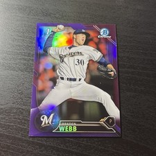 2016 Bowman Draft Chrome Braden Webb /250 Purple Refractor #BDC-82