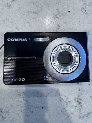 Olympus FE-20 8.0MP Digital Camera - Black Tested Works Body +