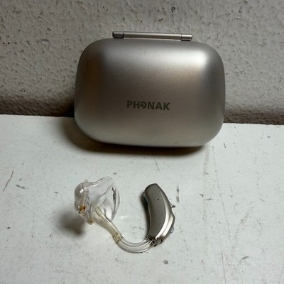 Phonak Bolero 0459 Silver Wireless Behind the Ear Hearing Aids With Case