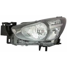 Halogen Scheinwerfer Frontscheinwerfer rechts H4 schwarz für Mazda 2