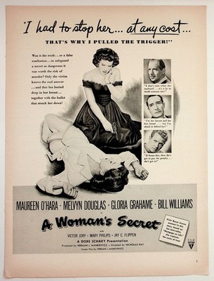 RKO Radio Pictures A Woman's Secret 1949 Movie Ad Vintage Magazine Print