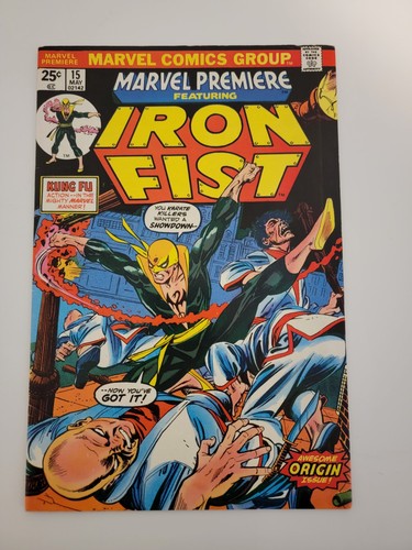 Marvel Premiere #15 (1974) 1st Appearance Iron Fist Marvel Bronze Age Key Comic