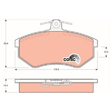 Satz Bremsbeläge Bremsklötze vorne für VW Caddy 2 9K9A Corrado 53I Golf | 238