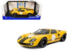 1968 Ford GT40 MK1 Yellow with Black Stripes "Competition" Series 1/18 Diecast M