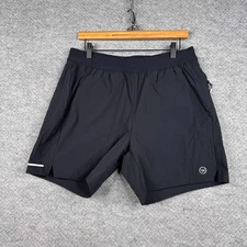 Whoop Any-Wear Performance Shorts Mens Large Black 4.0 Pocket Lined 6"