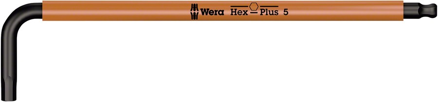 Шестигранный ключ Wera 950 SPKL с Г-образным ключом 5 мм Профиль Hex-Plus Цветная маркировка черный лазер 2390₽