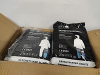 50X Pro Fit Einwegoverall EisbäR Weiß Gr. XL Schutzanzug CAT III Weiß 50 StüCk