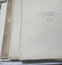 The Vasari Society For The Reproduction of Old Masters Part 1 Thru 4 1905-1909