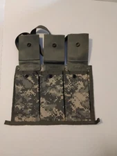 USGI MOLLE II 6 Mag ACU camo Bandoleer Pouch w/strap 