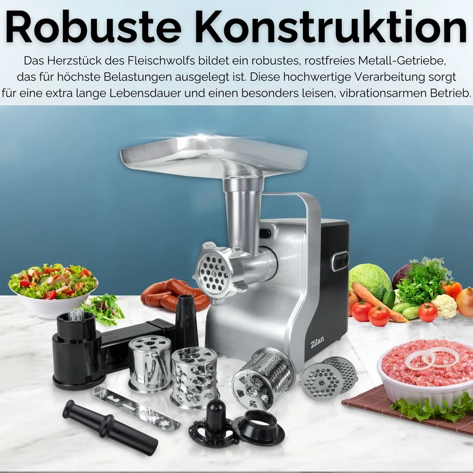 Elektrischer Fleischwolf Spritzgebäck Fleisch Wolf Wurstmaschine Zerkleinerer - Bild 4 von 4