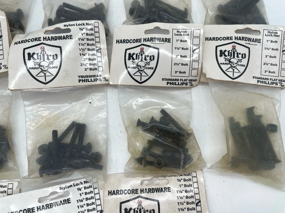 Lote de herrajes para monopatín Khiro - Phillips Flat and Trusshead 1-1/2 - 1-3/4 Foto 3 de 4