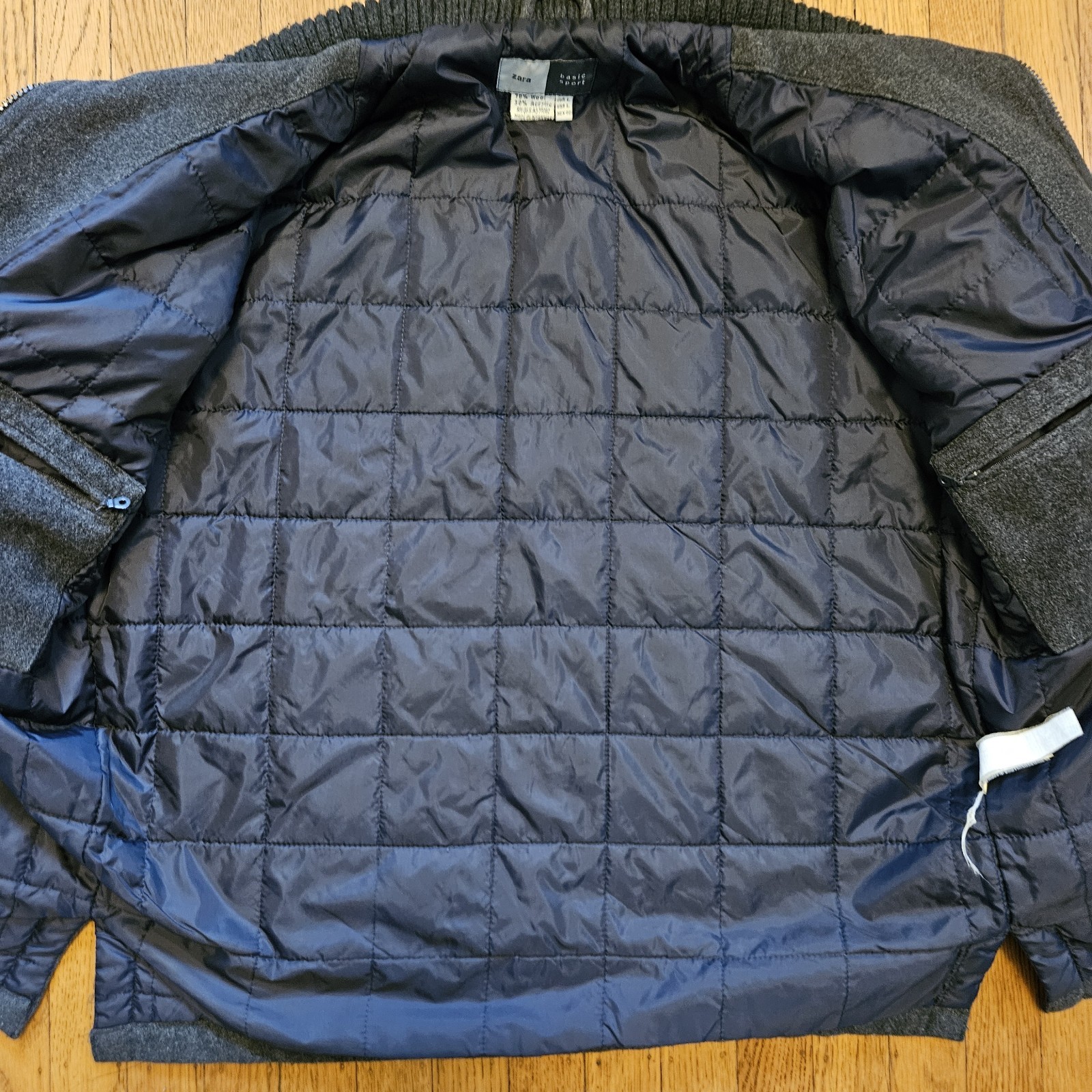 Zara Basic 70% Wool Jacket Size L - image 4