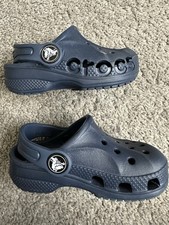 Crocs Baya Navy Unisex Kids Clog Sandals US Size 5 Lightweight Comfort
