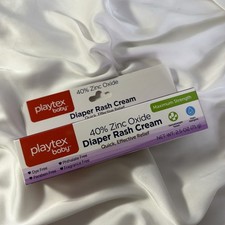 Playtex Baby Diaper Rash Cream 40 Zinc Oxide 2.5 OZ.