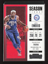 2017 Panini Contenders Joel Embiid Premium Edition Gold #44 card
