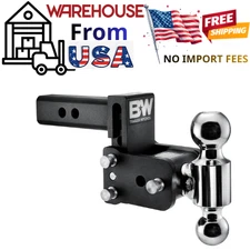 B&W Trailer Hitches Tow & Stow Adjustable Trailer Hitch Ball Mount -TS10033B