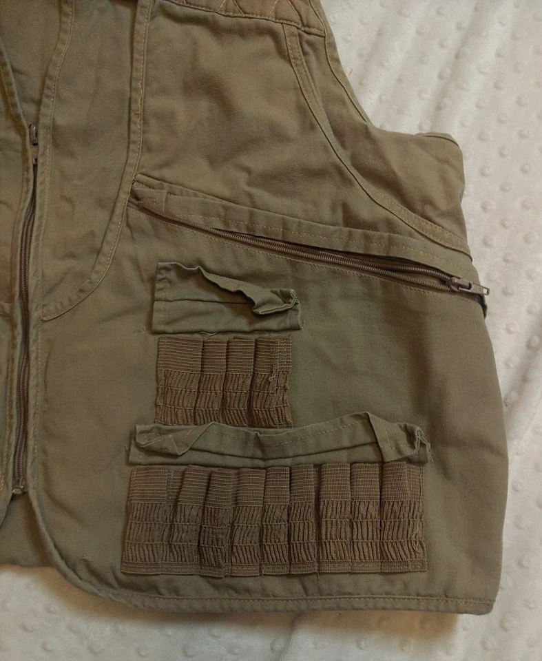 Game Winner Hunting Vest Mens Large Utility Zip Pockets Outdoor Sportswear Gear - Image 2 of 4