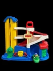 Vintage 1995 Fisher Price Little People Car Garage Parking Ramp Elevator