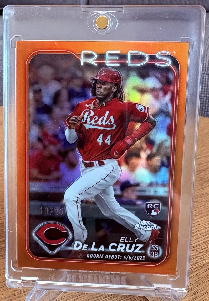 2024 Topps Chrome Update Elly de la Cruz RC Debut /25 Reds - Bild 1 von 2