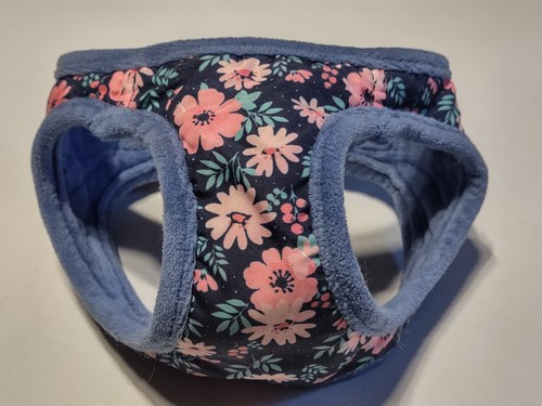 Unbranded - Dog Harness - Blue and Floral Colors - Size Small