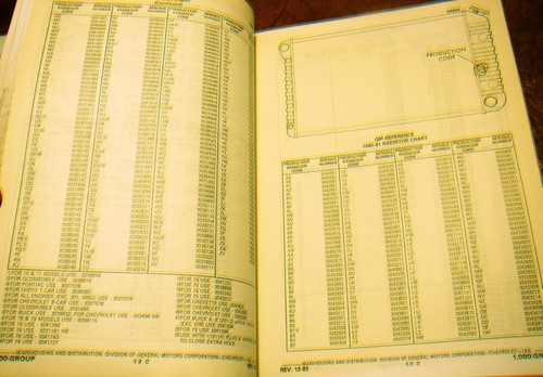 59 60 61 62 63 64 1965 66 67 1969 70 71 72 73 74 75 76 77 Corvette Parts Catalog - Picture 4 of 11