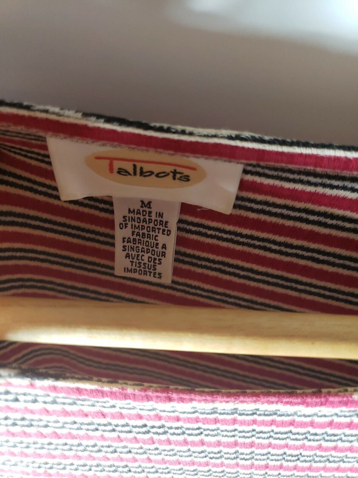 Vintage 90s Talbots Stripe Knit Top Blouse Medium… - image 3