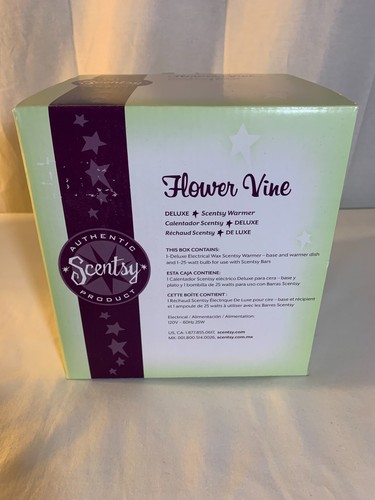Scentsy Retired Warmer "Flower Vine" Deluxe - Picture 2 of 8