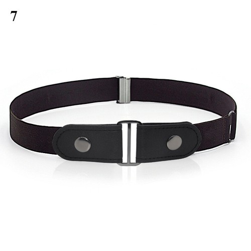 Traceless Lazy Belt Kunstleder Slim Gürtel Elastisch Unsichtbar Gürtel Unisex Freizeit  - Bild 29 von 37
