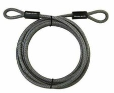 Master Lock 72PDF Heavy Duty 15ft Braided Steel Security Cable with Looped Ends