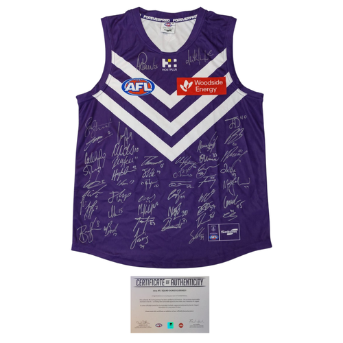 Fremantle Dockers Football Club 2024 AFL Official Team Signed Guernsey - 第 1/1 張圖片