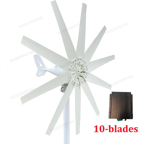 3KW 12V-48V Wind Turbine Generator 8/10-Blades Charger Controller Windmill Power - Picture 16 of 26