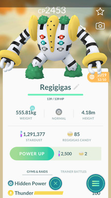 Pokemon Trade GO - Regigigas for Guaranteed Lucky Trade