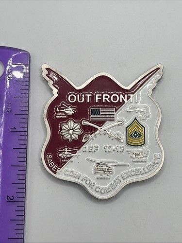 US Army 101st Airborne Division 2nd Squadron 17th Cavalry Afghanistan 12-13 Coin - Picture 3 of 4