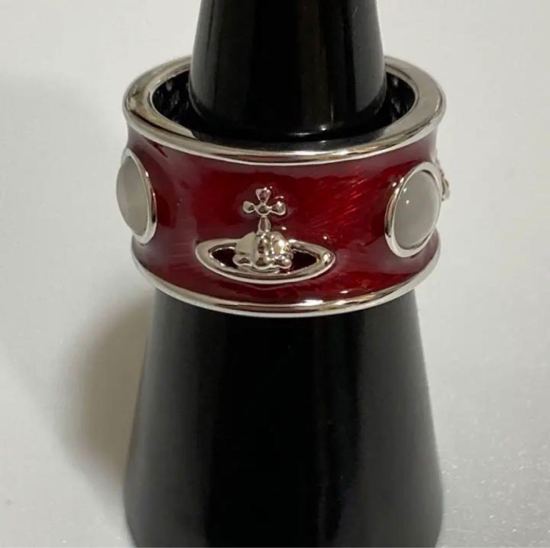 Vivienne Westwood Ring Size 6.5-7 King Silver Red NO BOX Vivienne Westwood Ring Size 6.5-7 King Silver Red NO BOX