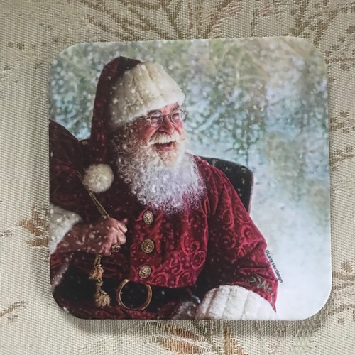 Untersetzer - Mit einem echten Weihnachtsmann auf dieser Weihnachtsuntersetzer!