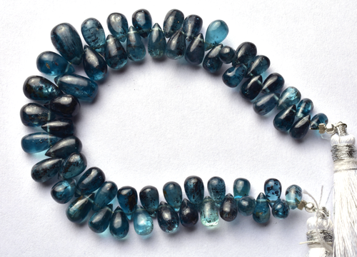 Briolettes Kyanite Facettées – Perles Naturelles En Poire – 87.10 Carats – Inde