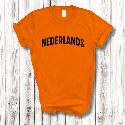 Niederlande Erwachsene Tshirt Land Sport Unterstützung Patriotisch Unisex Shirt Herren Damen