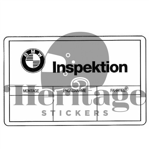 Warning Sticker Kit for BMW R100/7 with Fairing / Heritage