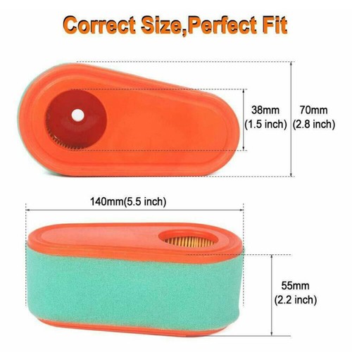 Parte filtro aria 5419 3 pezzi 795066 filtro per tosaerba 111P02 111P05 - Foto 8 di 9